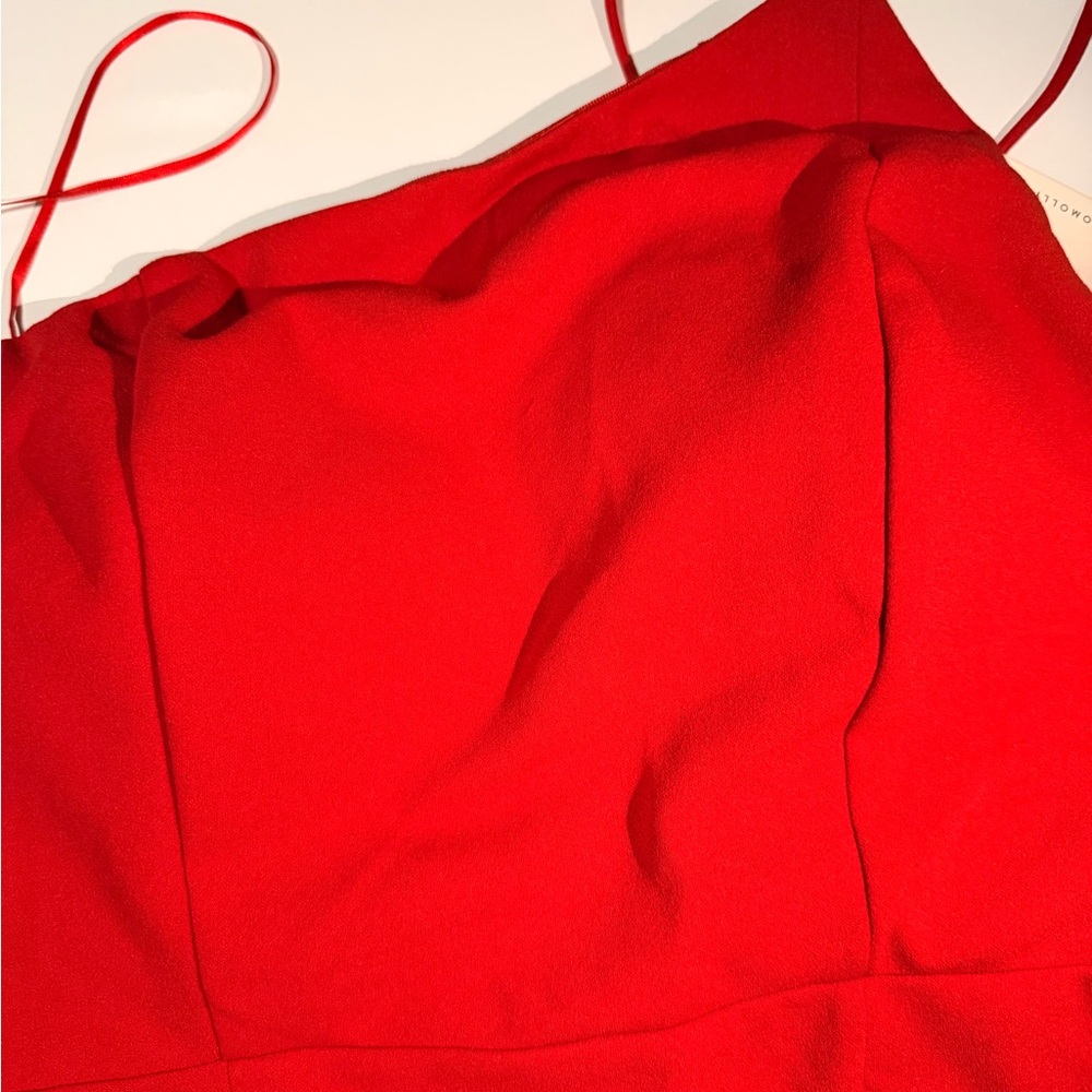 Hello Molly Vibrant Red One-Shoulder Dress - Picture 3 of 7